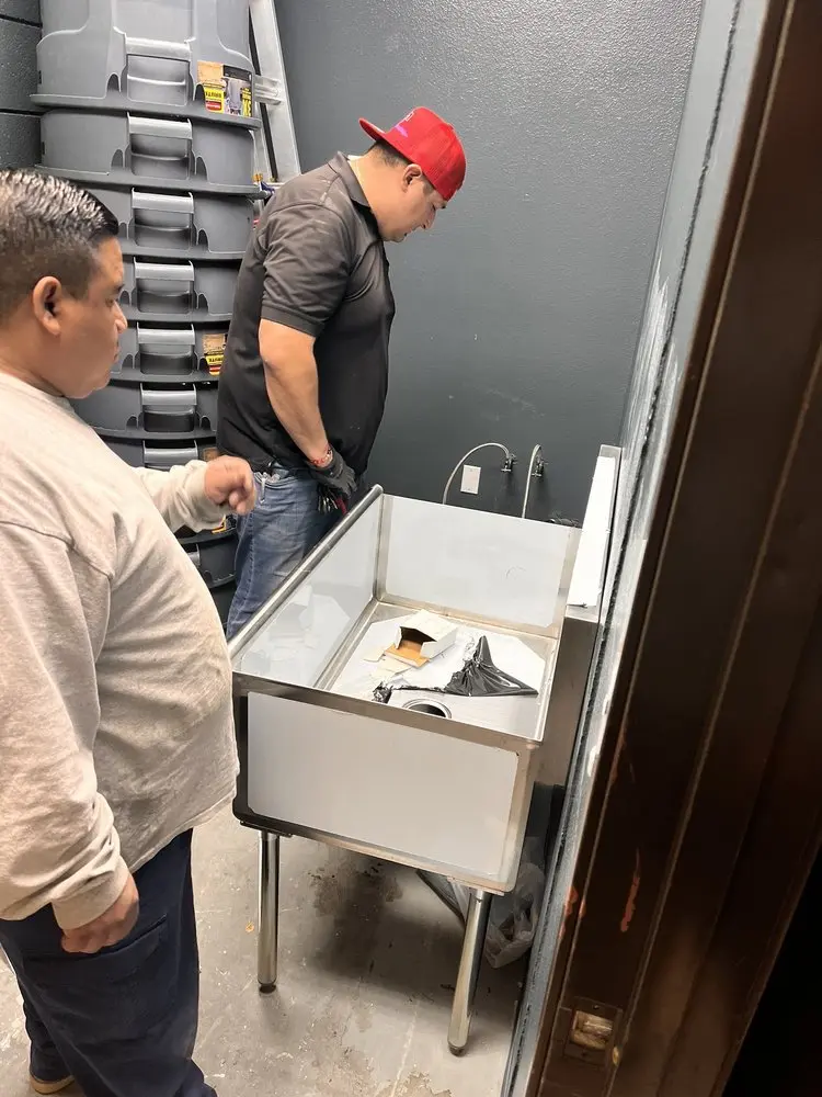Commercial plumbing and sink installation in Suwanee